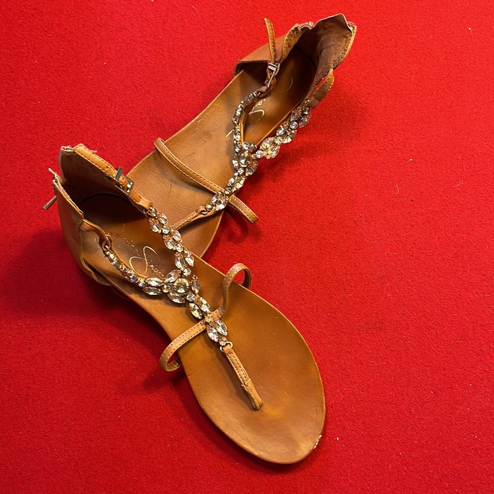 Jessica Simpson jeweled sandals 🌴